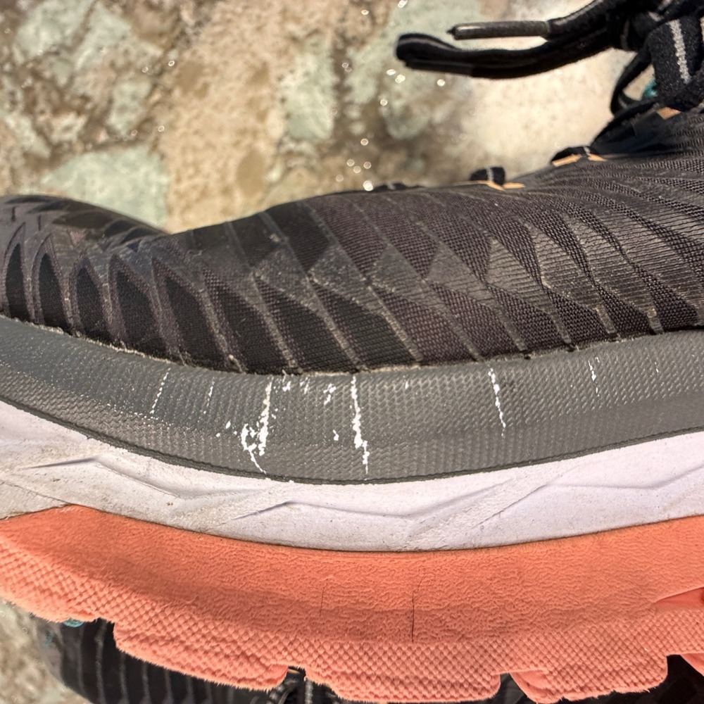 Hoka One One Arahi Women 10 Black Coral Teal Stability Running Shoes 1016259 - Picture 5 of 7